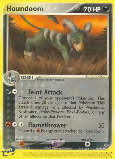 Houndoom, Pokémon card