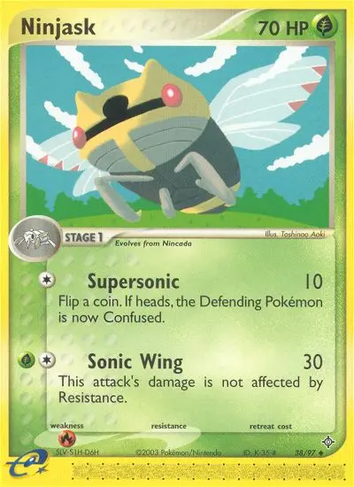 Ninjask, Pokémon card