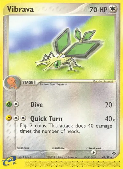 Vibrava, Pokémon card