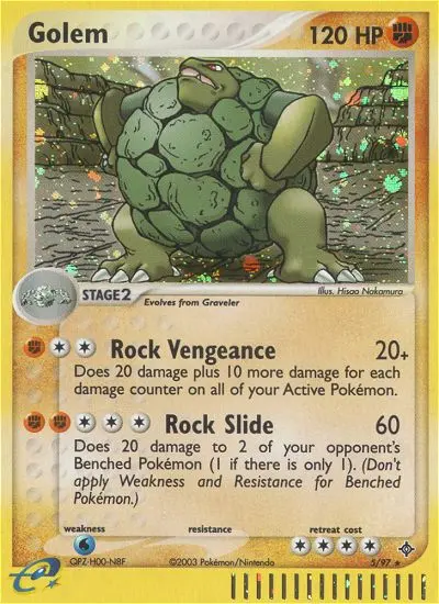 Golem, Pokémon card