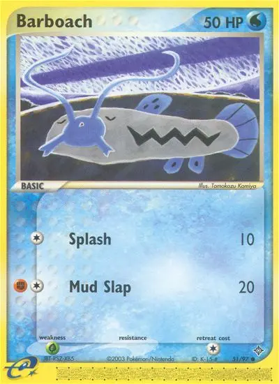 Barboach, Pokémon card