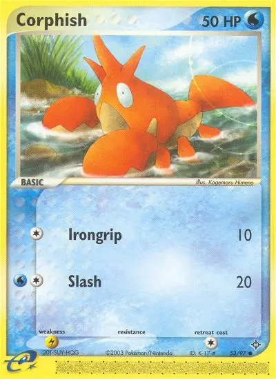 Corphish, Pokémon card