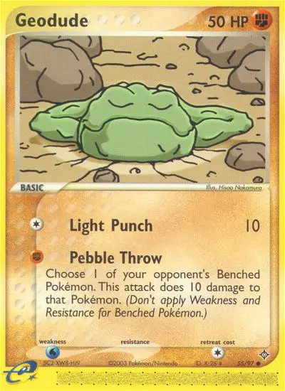 Geodude, Pokémon card