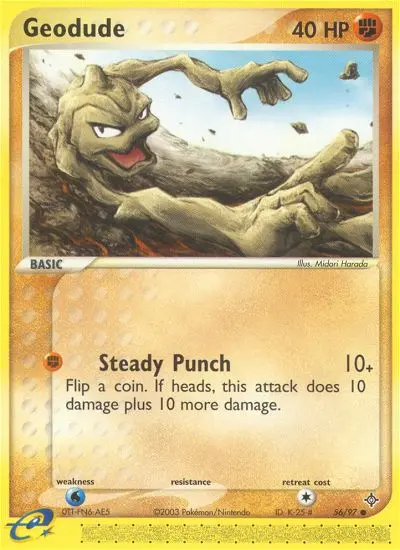 Geodude, Pokémon card