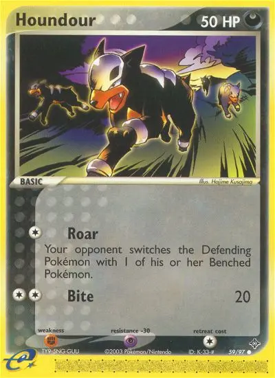 Houndour, Pokémon card