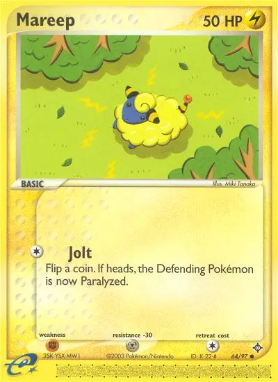Mareep, Pokémon card