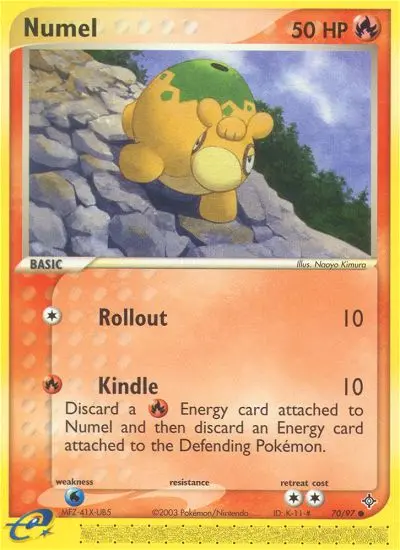 Numel, Pokémon card
