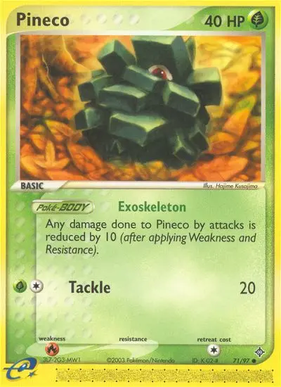 Pineco, Pokémon card