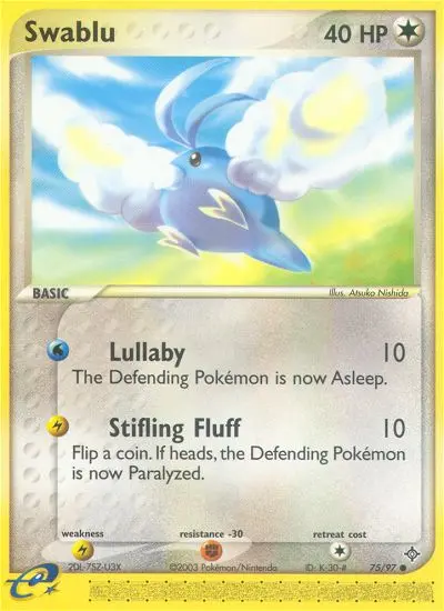 Swablu, Pokémon card