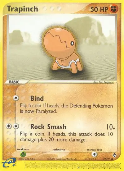 Trapinch, Pokémon card