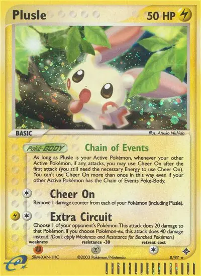 Plusle, Pokémon card