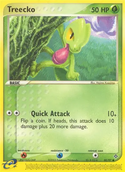 Treecko, Pokémon card