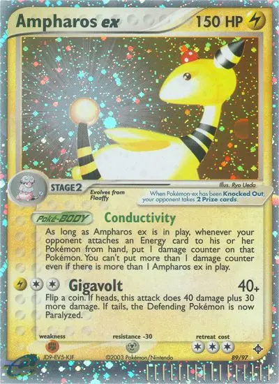 Ampharos ex, Pokémon card