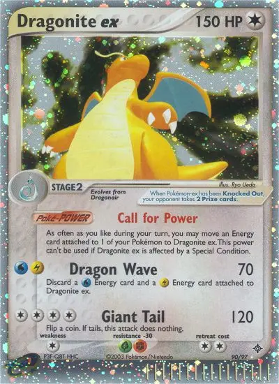 Dragonite ex, Pokémon card