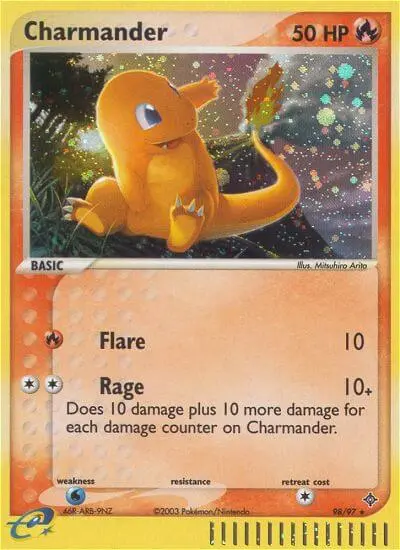 Charmander, Pokémon card