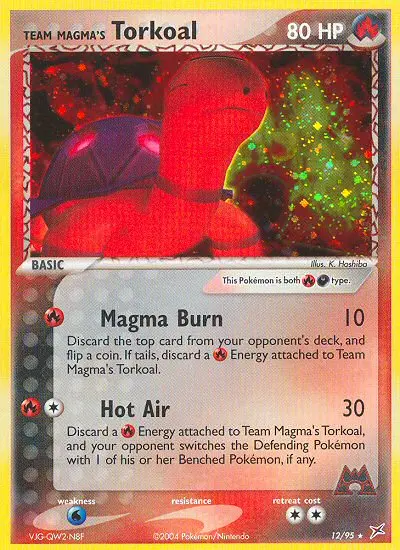 Team Magma's Torkoal, Pokémon card