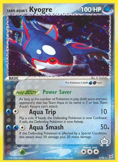 Team Aqua's Kyogre, Pokémon card