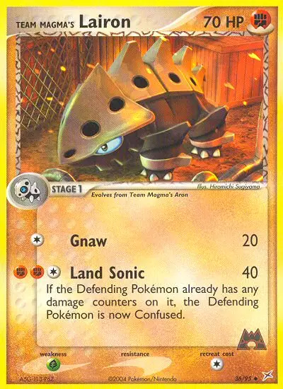 Team Magma's Lairon, Pokémon card