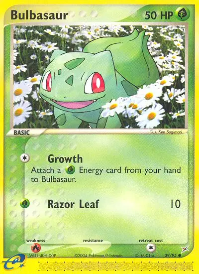 Bulbasaur, Pokémon card