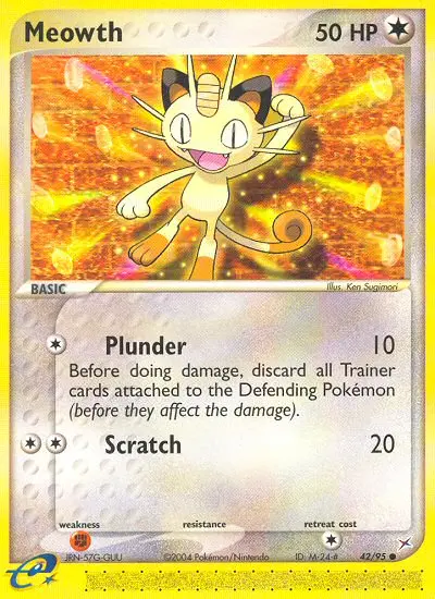 Meowth, Pokémon card