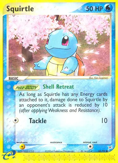 Squirtle, Pokémon card