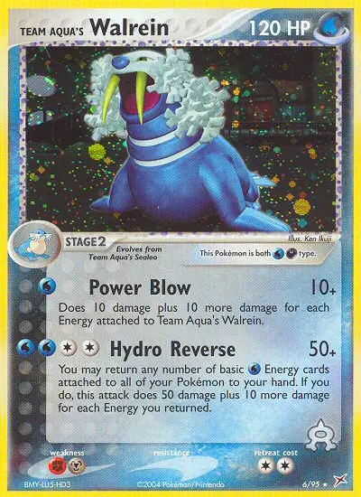 Team Aqua's Walrein, Pokémon card