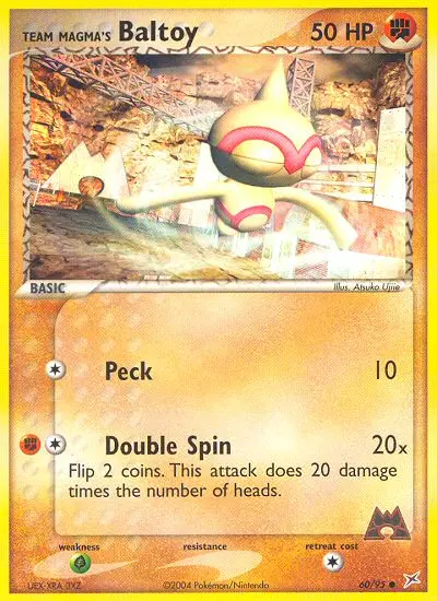 Team Magma's Baltoy, Pokémon card