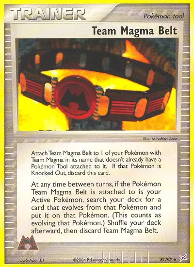 Team Magma Belt, Pokémon card
