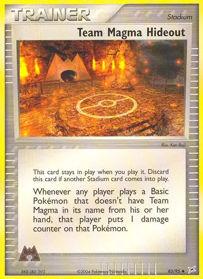 Team Magma Hideout, Pokémon card