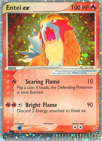 Entei ex, Pokémon card