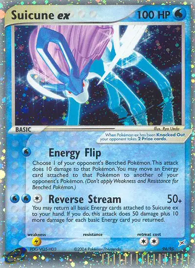 Suicune ex, Pokémon card
