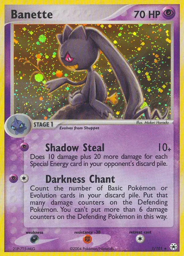 Banette, Pokémon card