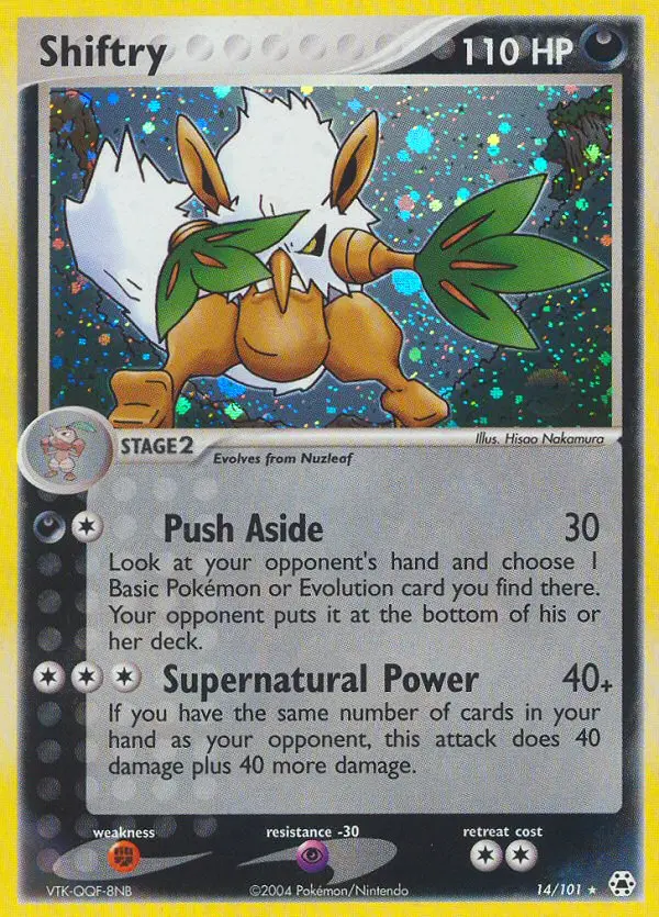 Shiftry, Pokémon card