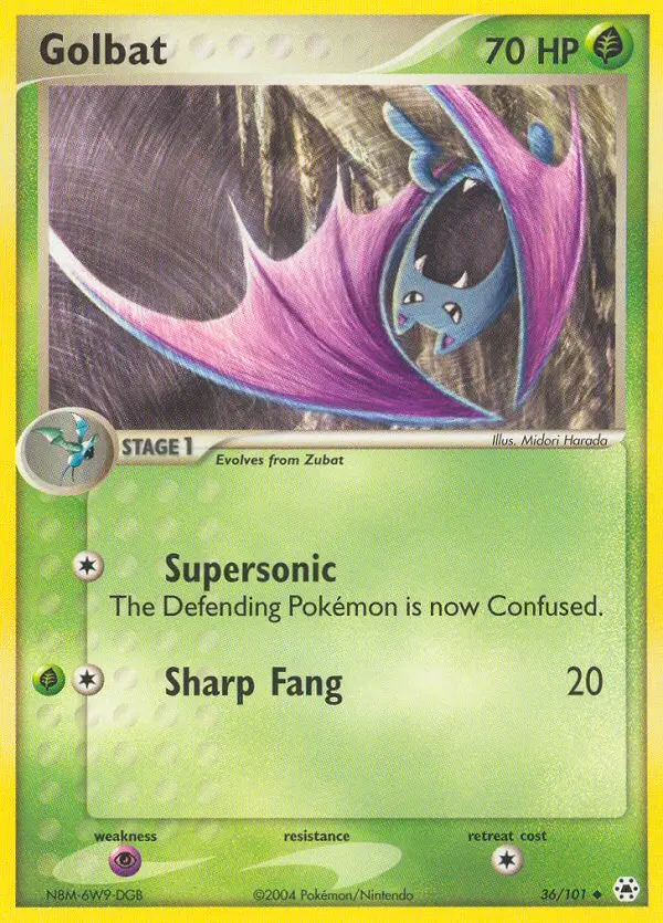 Golbat, Pokémon card