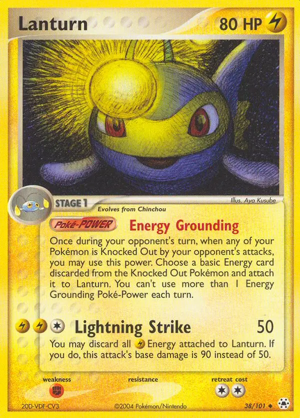 Lanturn, Pokémon card