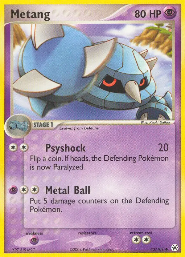 Metang, Pokémon card