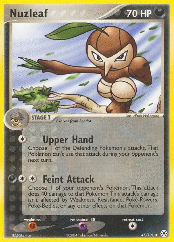 Nuzleaf, Pokémon card