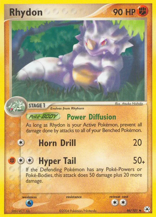 Rhydon, Pokémon card