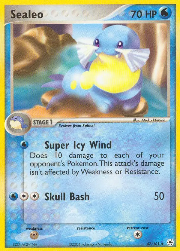 Sealeo, Pokémon card