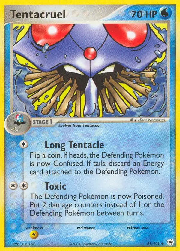 Tentacruel, Pokémon card