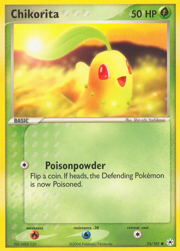 Chikorita, Pokémon card