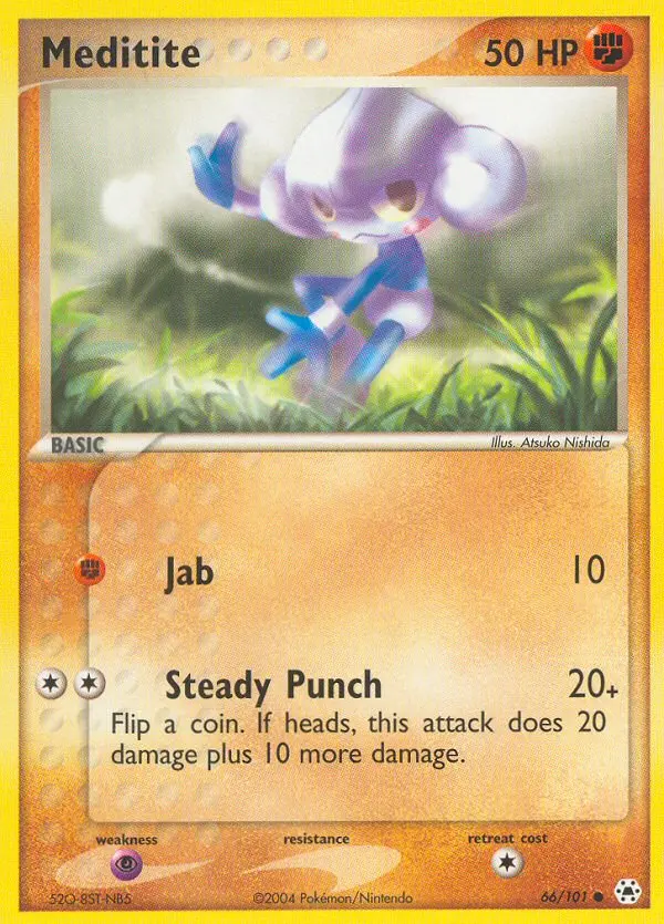 Meditite, Pokémon card