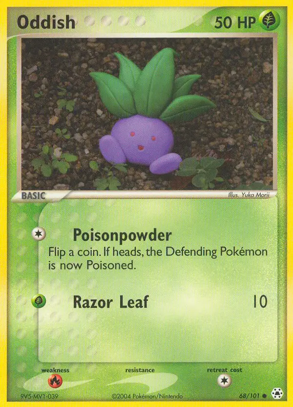 Oddish, Pokémon card