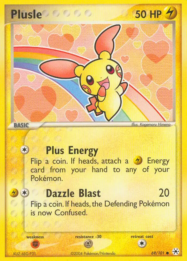 Plusle, Pokémon card