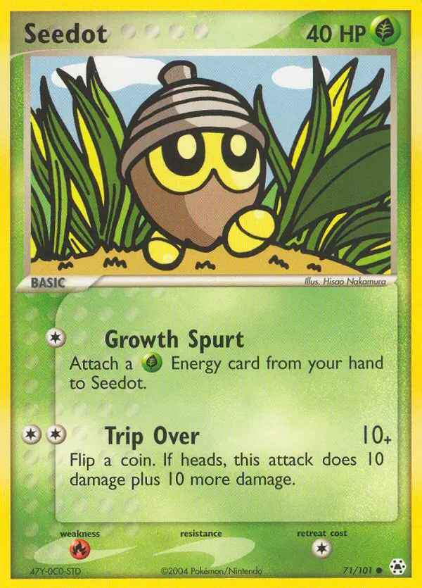 Seedot, Pokémon card