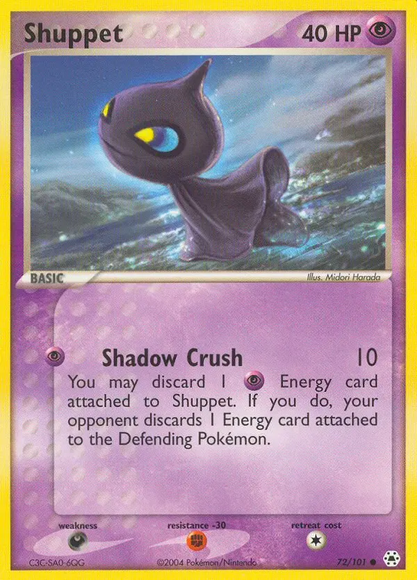 Shuppet, Pokémon card
