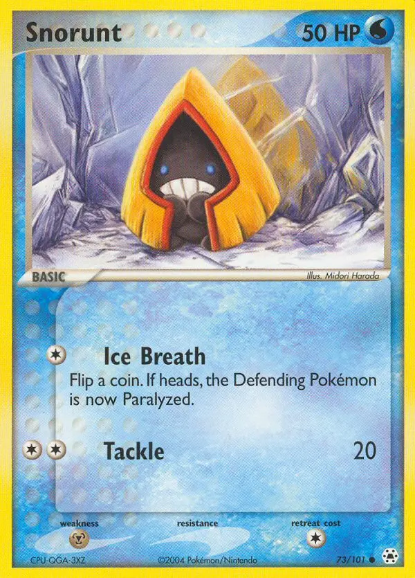 Snorunt, Pokémon card