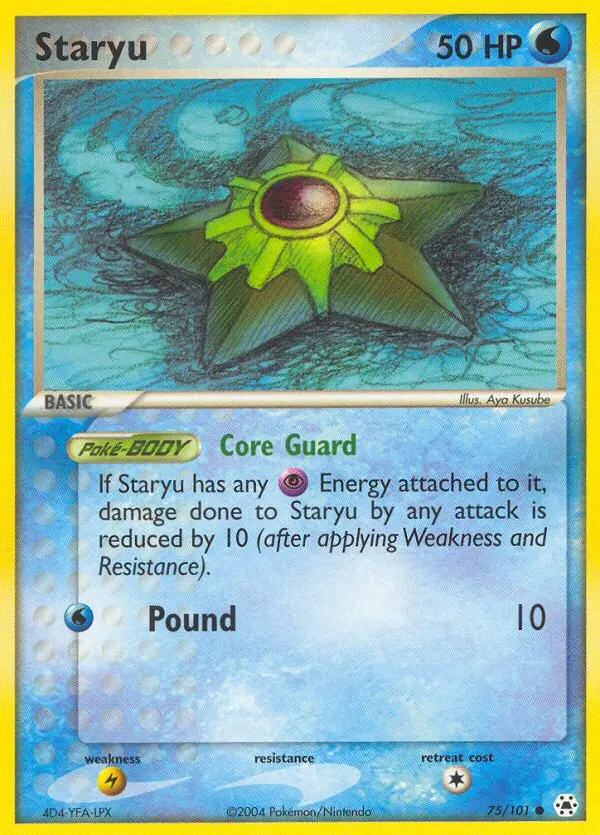Staryu, Pokémon card
