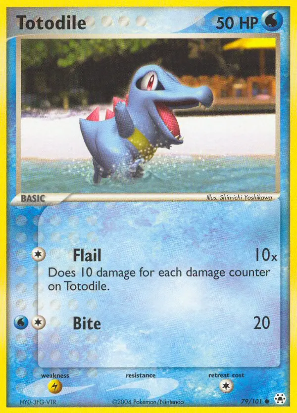 Totodile, Pokémon card