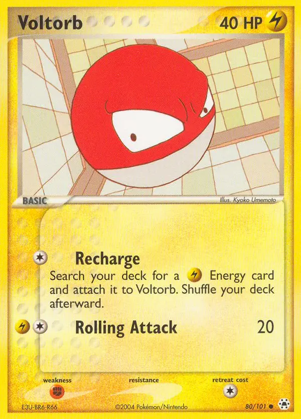 Voltorb, Pokémon card